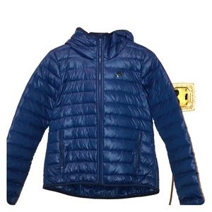 Blue Nike bubble jacket